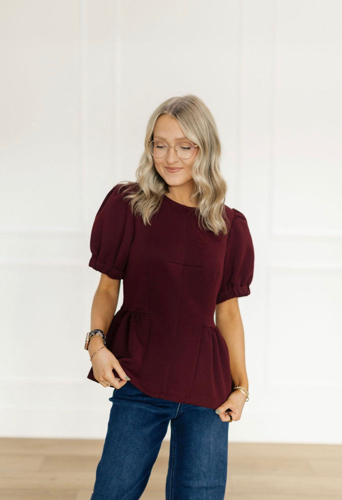 The Charm Peplum Top