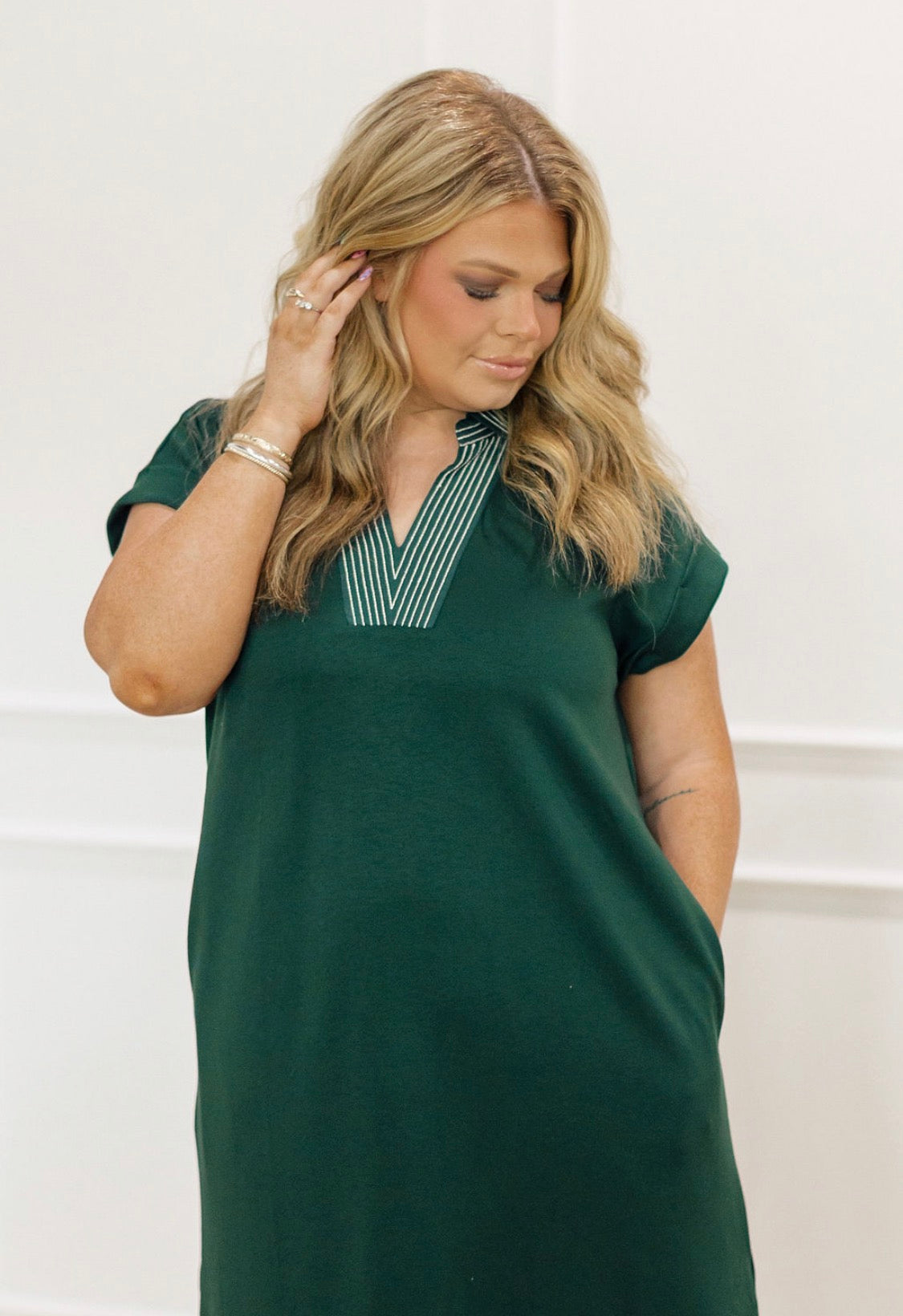 Breeze of Hunter Green Dress