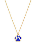 Enamel Paw Print Necklace