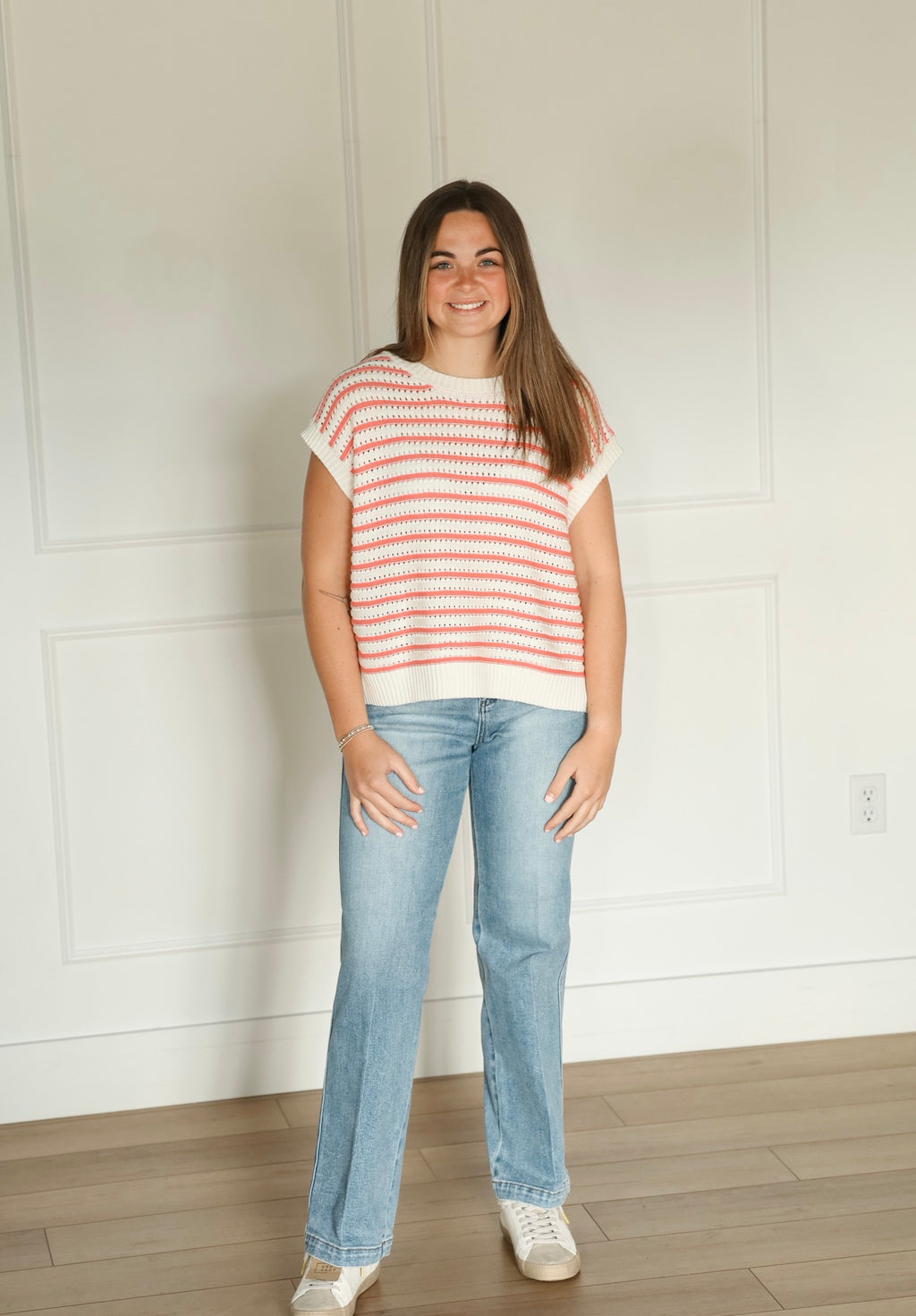 Striped Ease Top