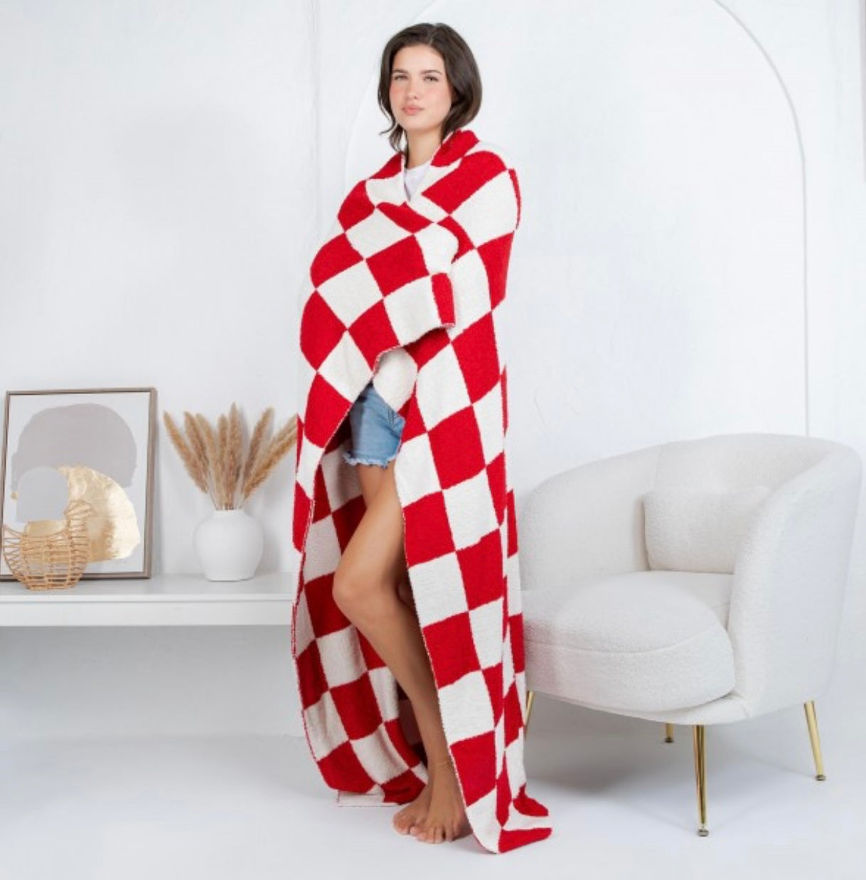 Red Checked Blanket
