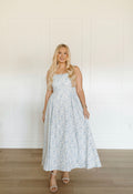 Blue Blossom Maxi Dress