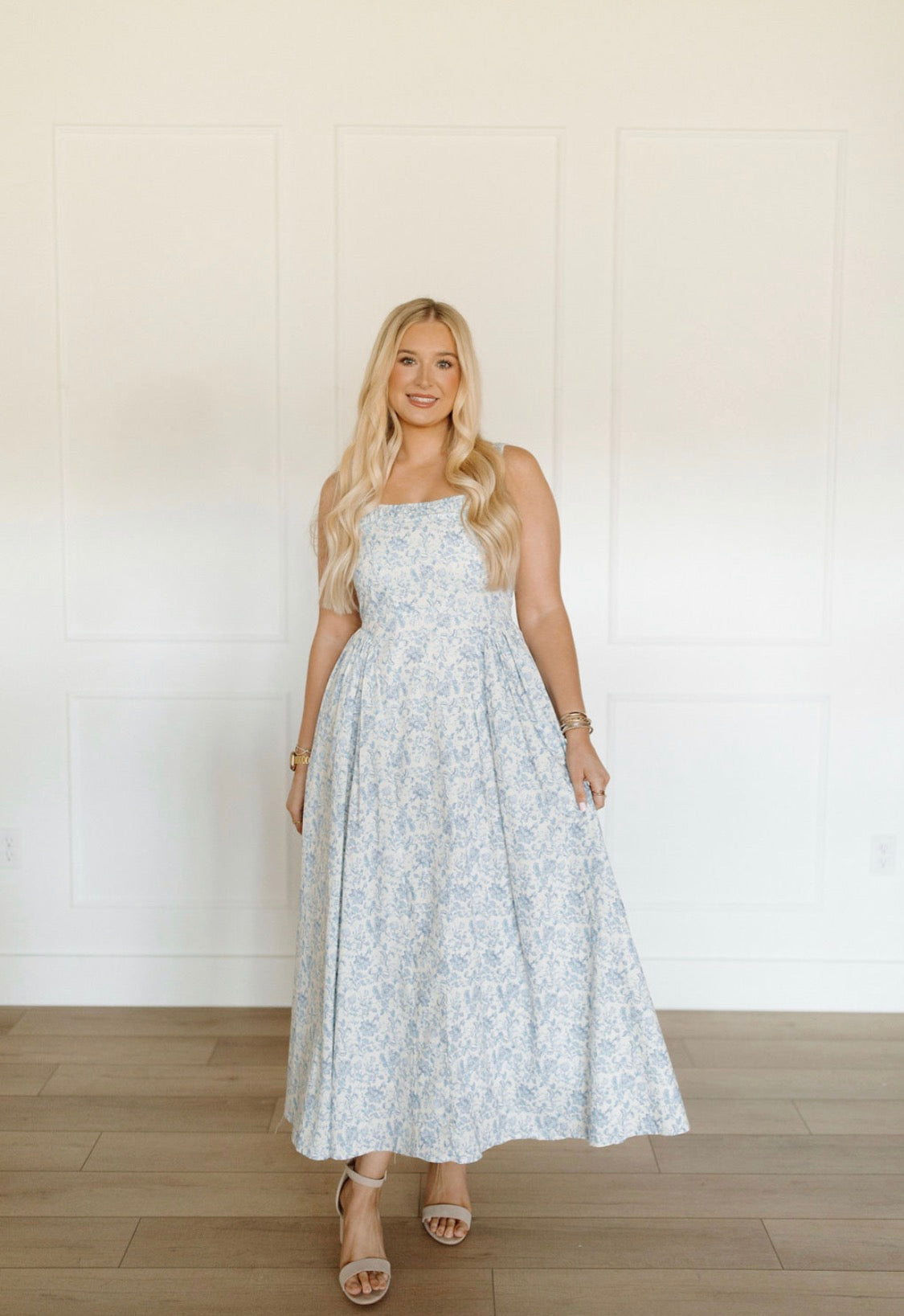 Blue Blossom Maxi Dress