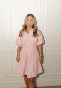 Pink Picnic Puff Dress