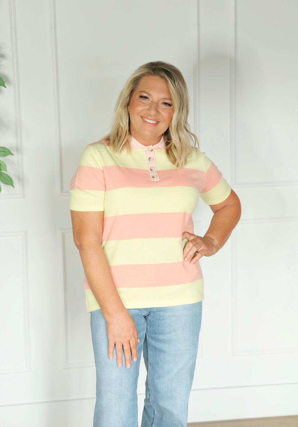 Peach Mimosa Top