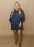 Cherry Blossom Denim Dress