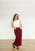 The Daily Darling Pant in Burgundy