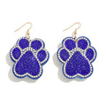 Puffer Paw Print Earring