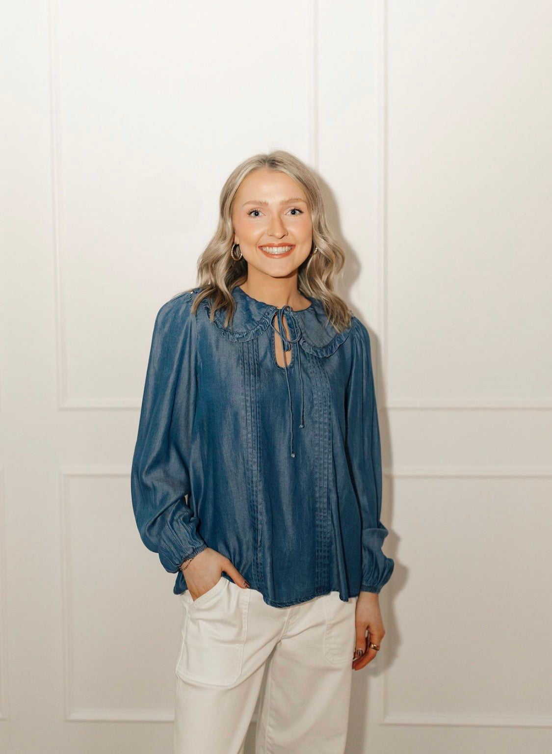 Chambray Charm Blouse