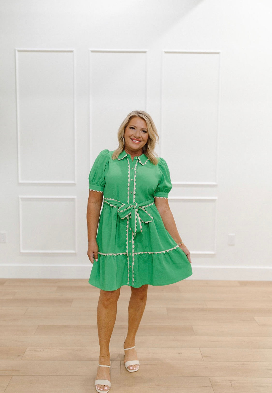 Pop of Trim Dress