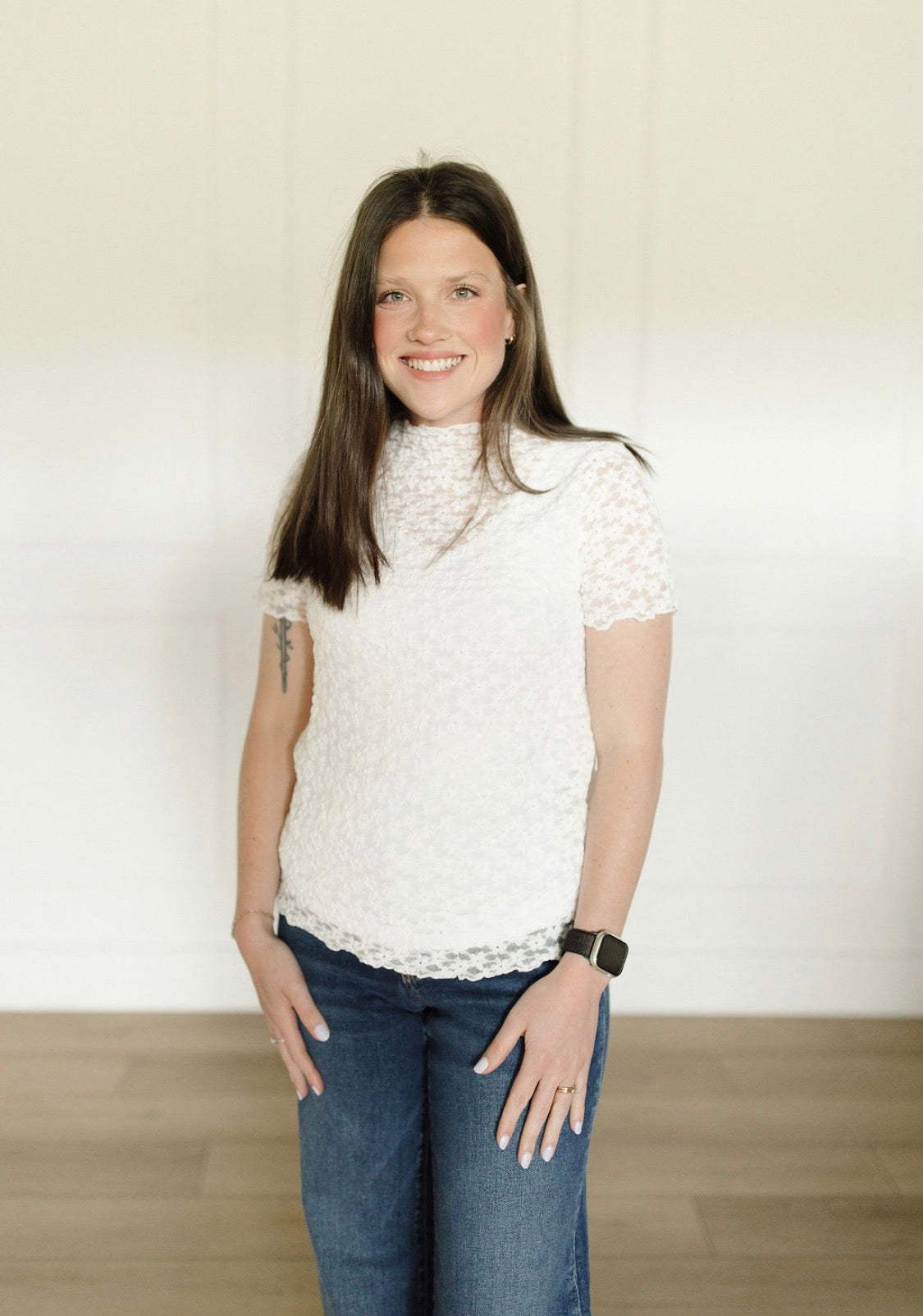 Lila Lace Top