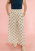 Navy Classic Dot Pants