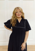 Nova Navy Maxi Dress