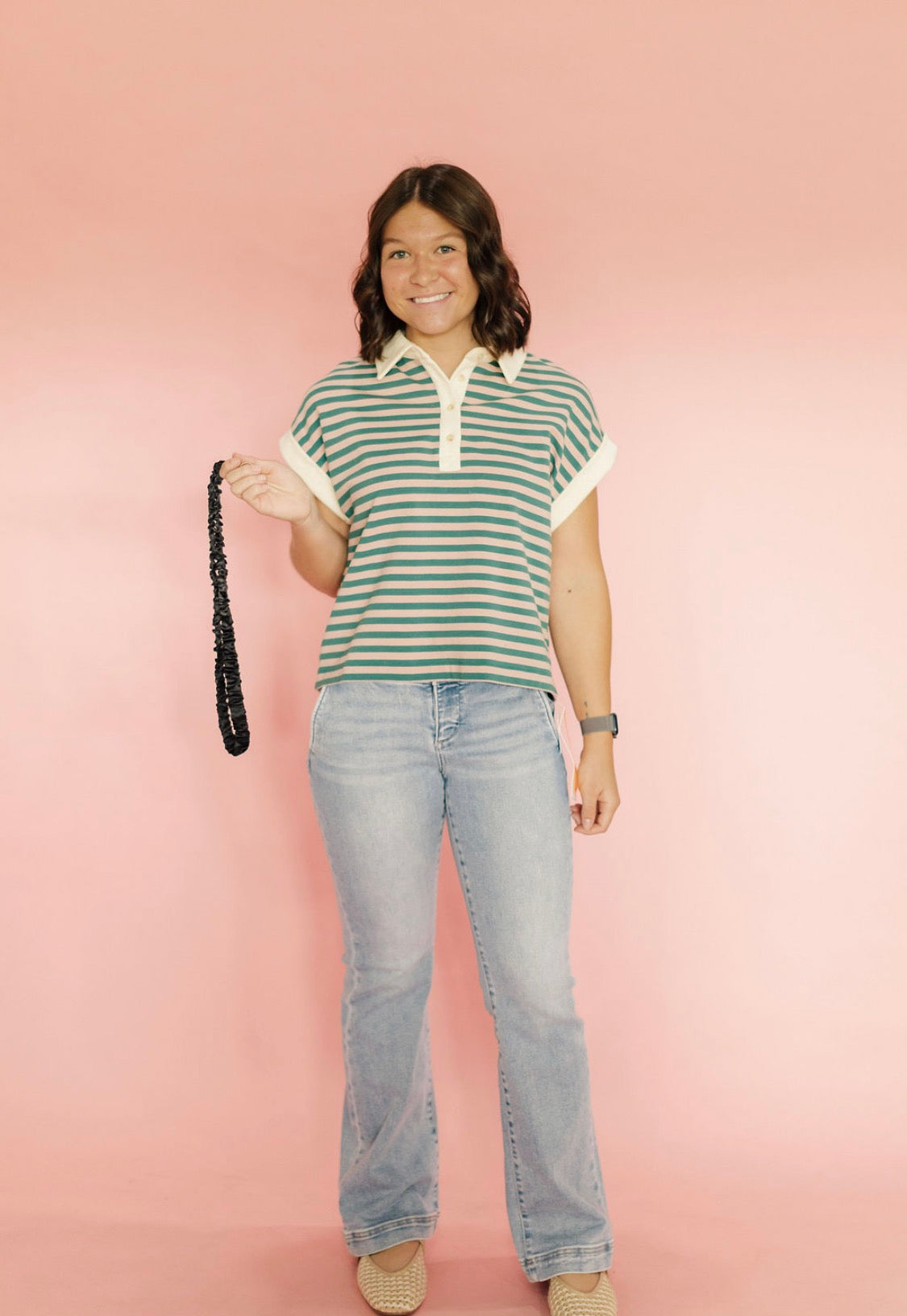 The Weekend Chic Collar Top