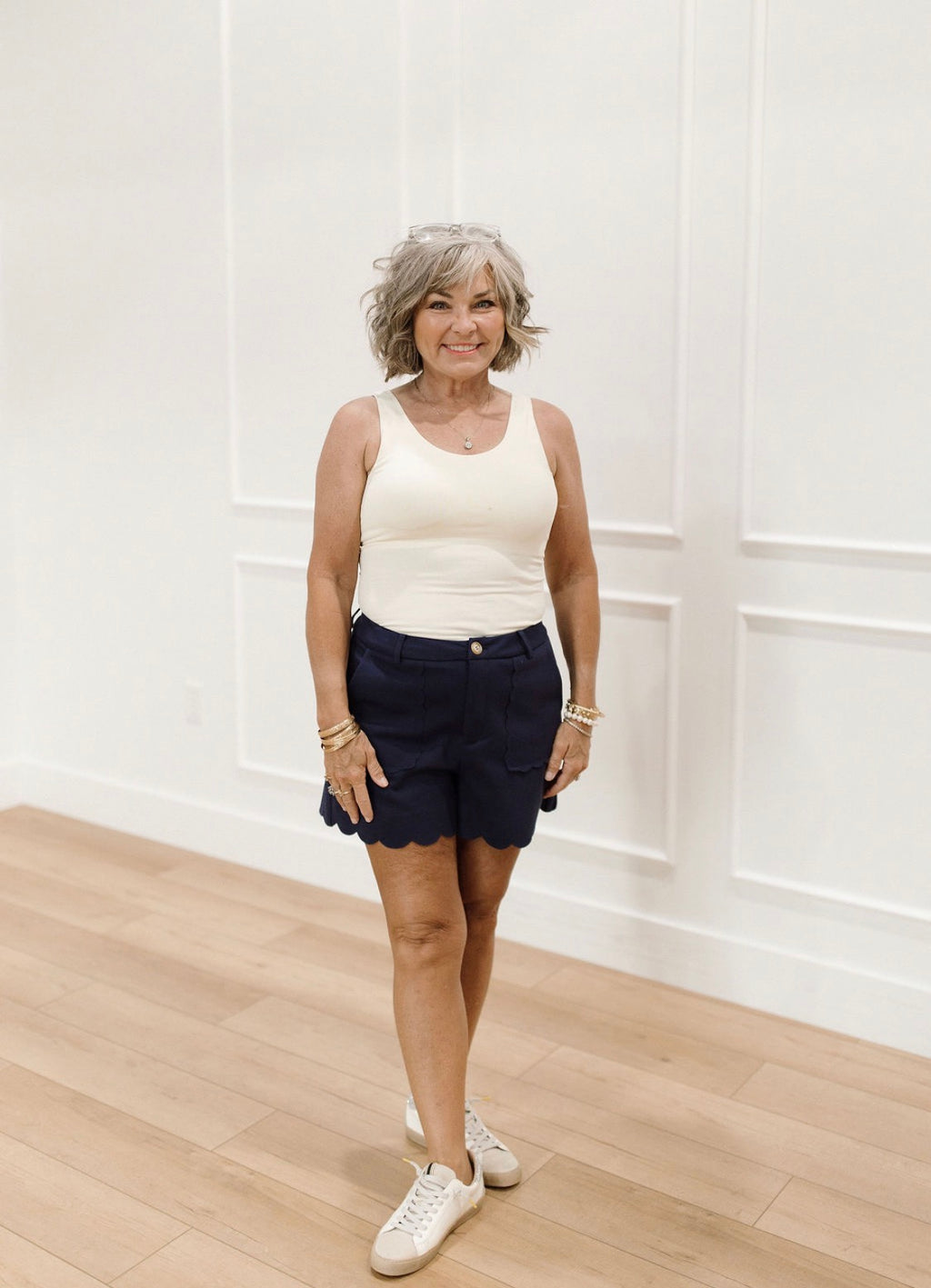 Midnight Scallop Shorts
