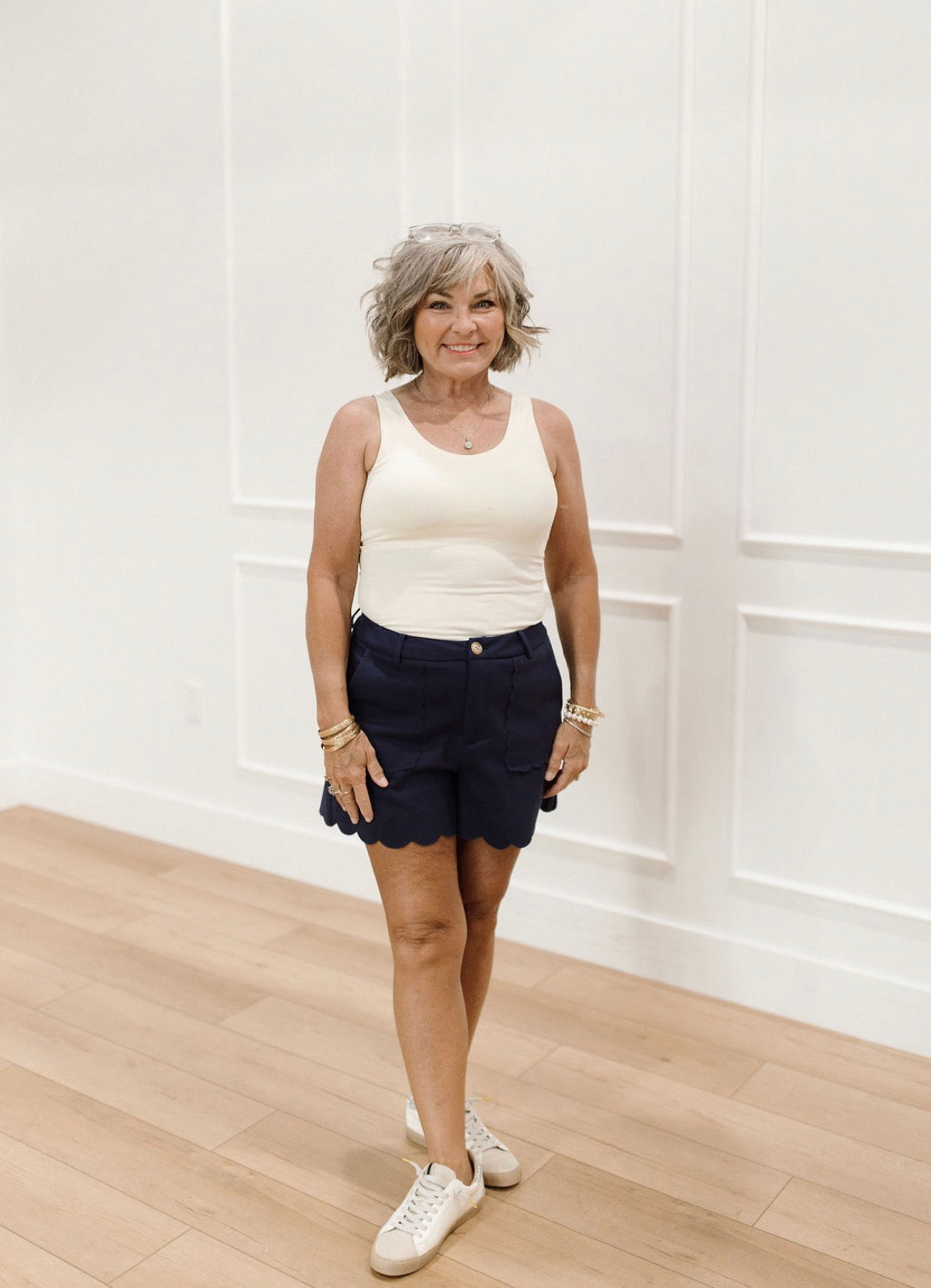 Midnight Scallop Shorts