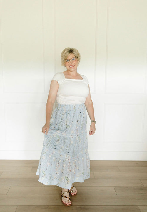 Blooming Skies Maxi Skirt
