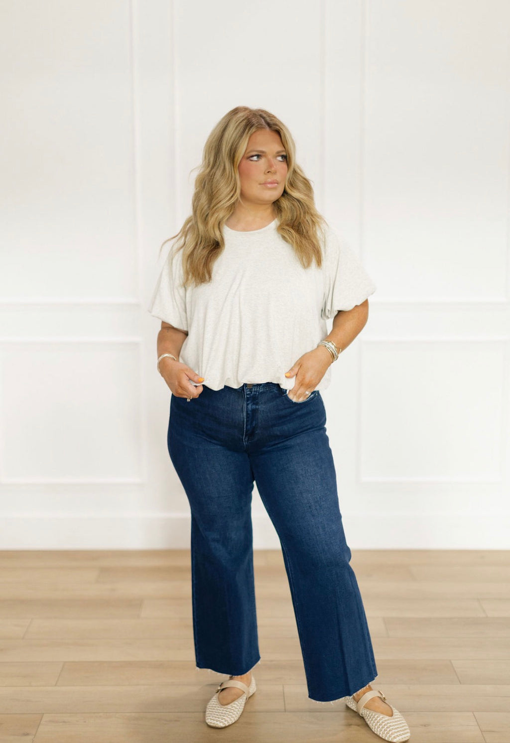 Ivory Fog Bubble Top