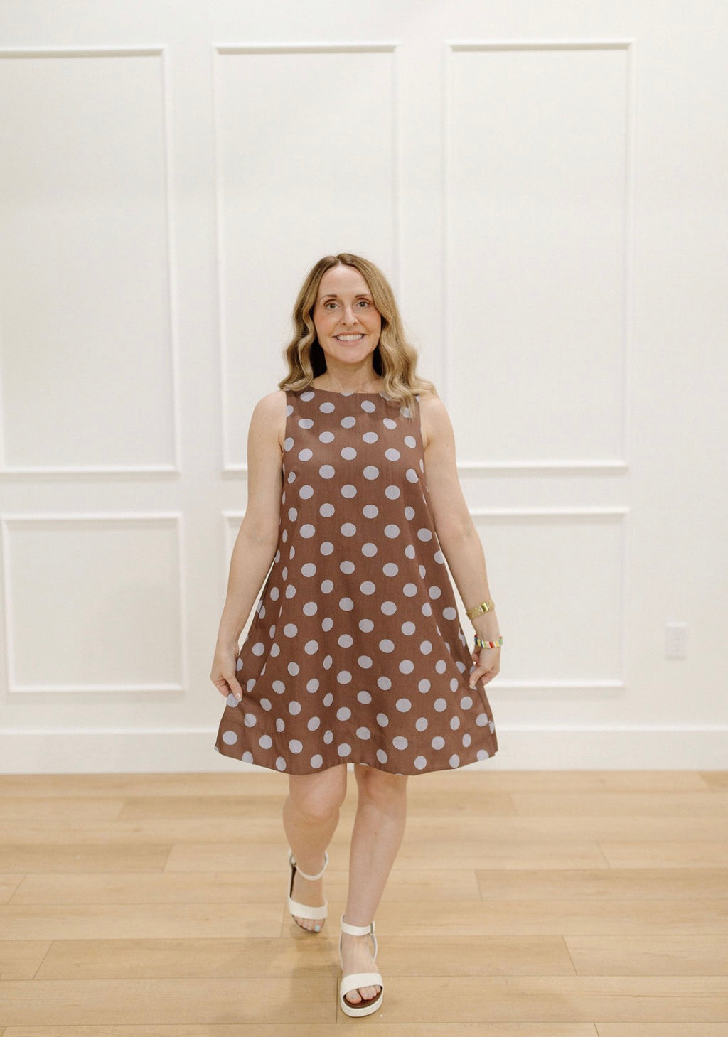 Mocha Dottie Dress