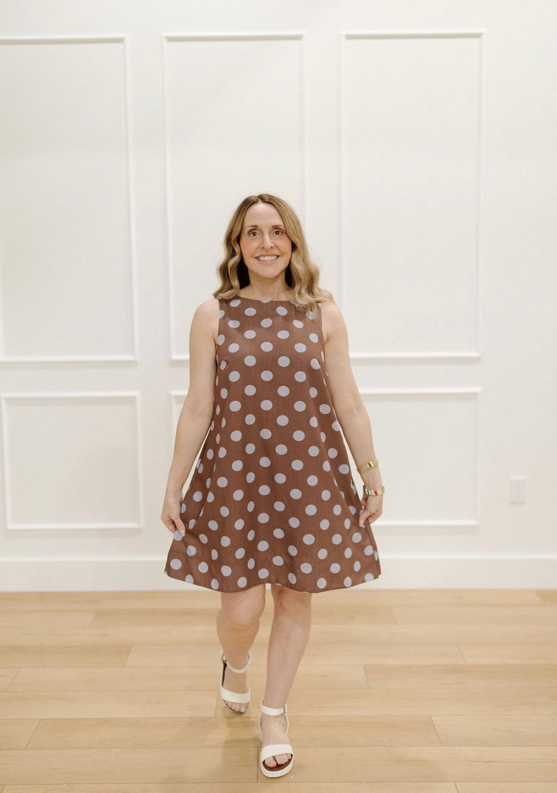 Mocha Dottie Dress