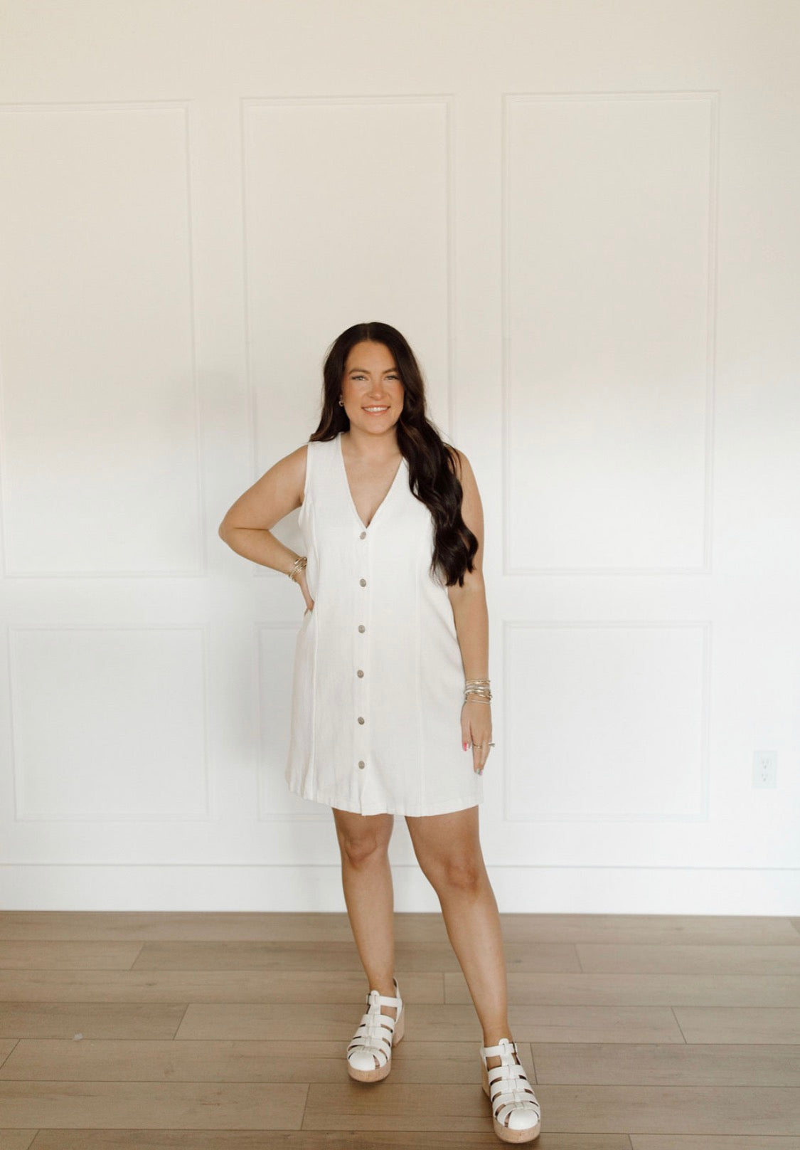 The White Out Vest Dress