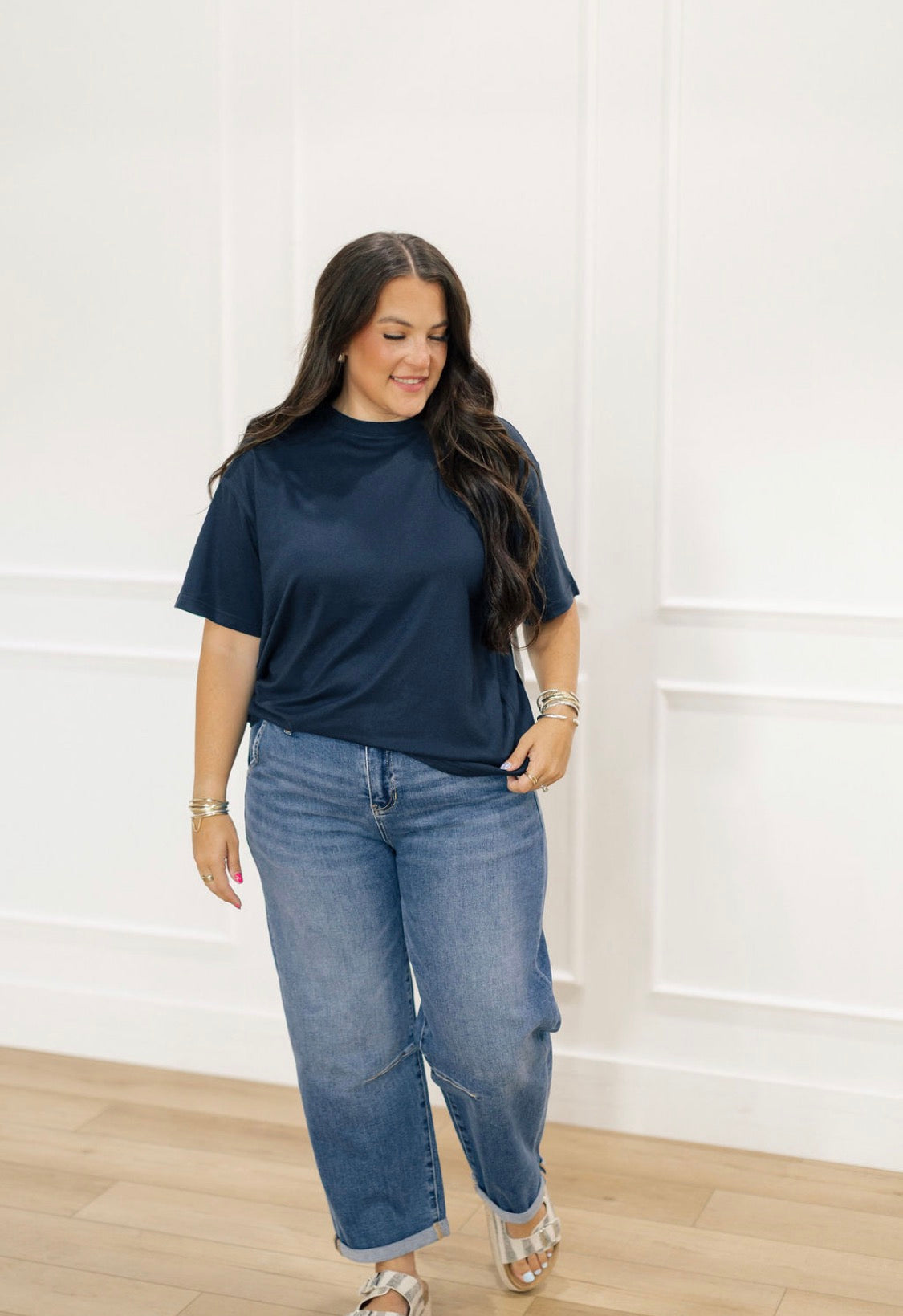 Navy Butter Soft Essential Tee