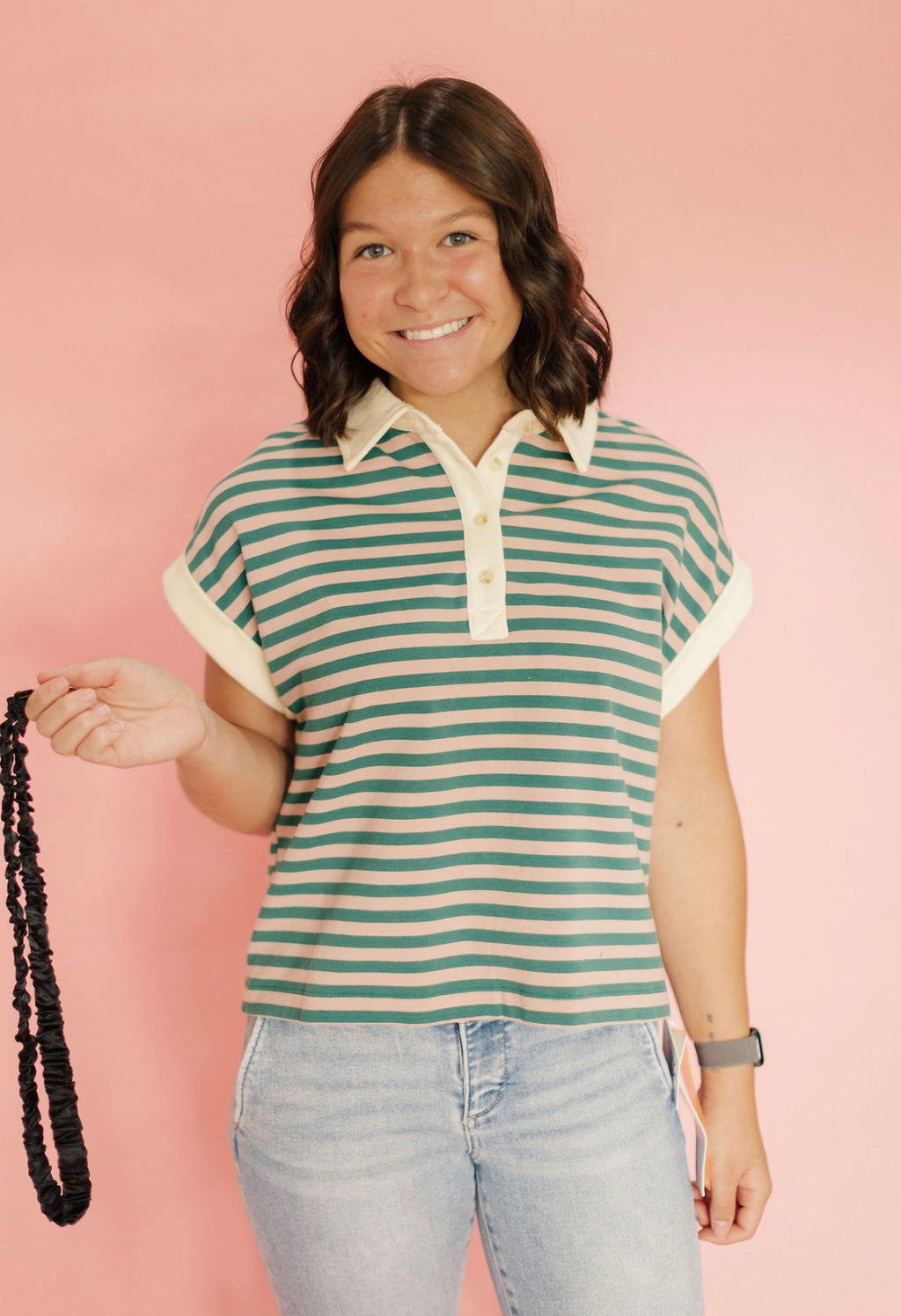 The Weekend Chic Collar Top