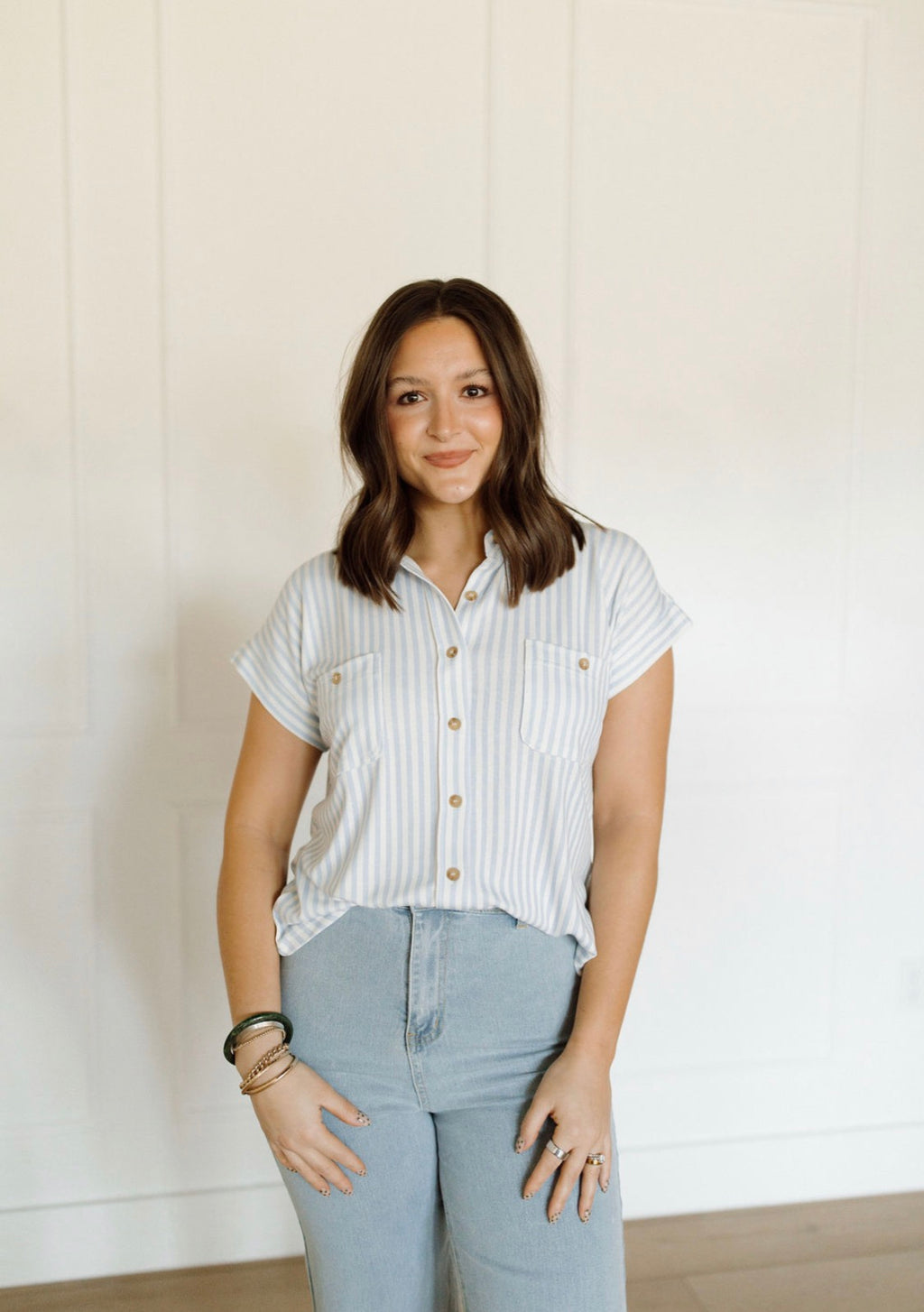 Boardwalk Button-up Blouse