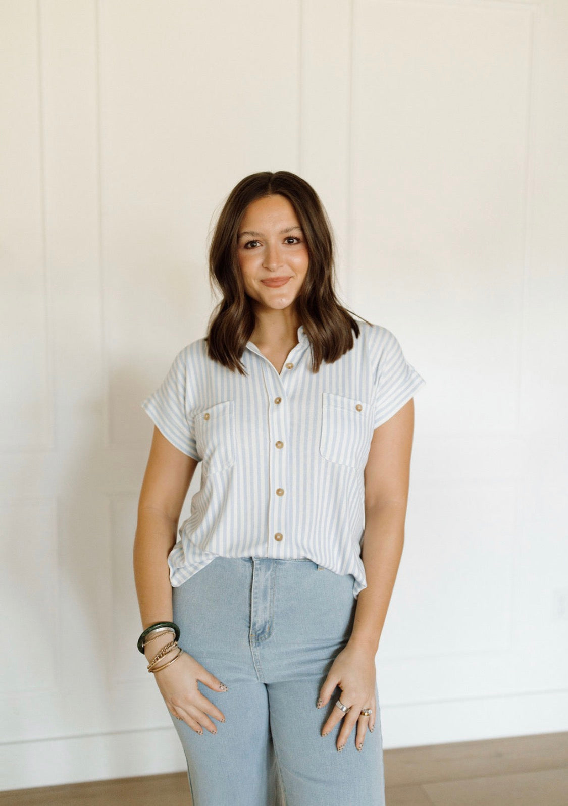 Boardwalk Button-up Blouse