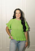 Sweet Clover Ruffle Sweater