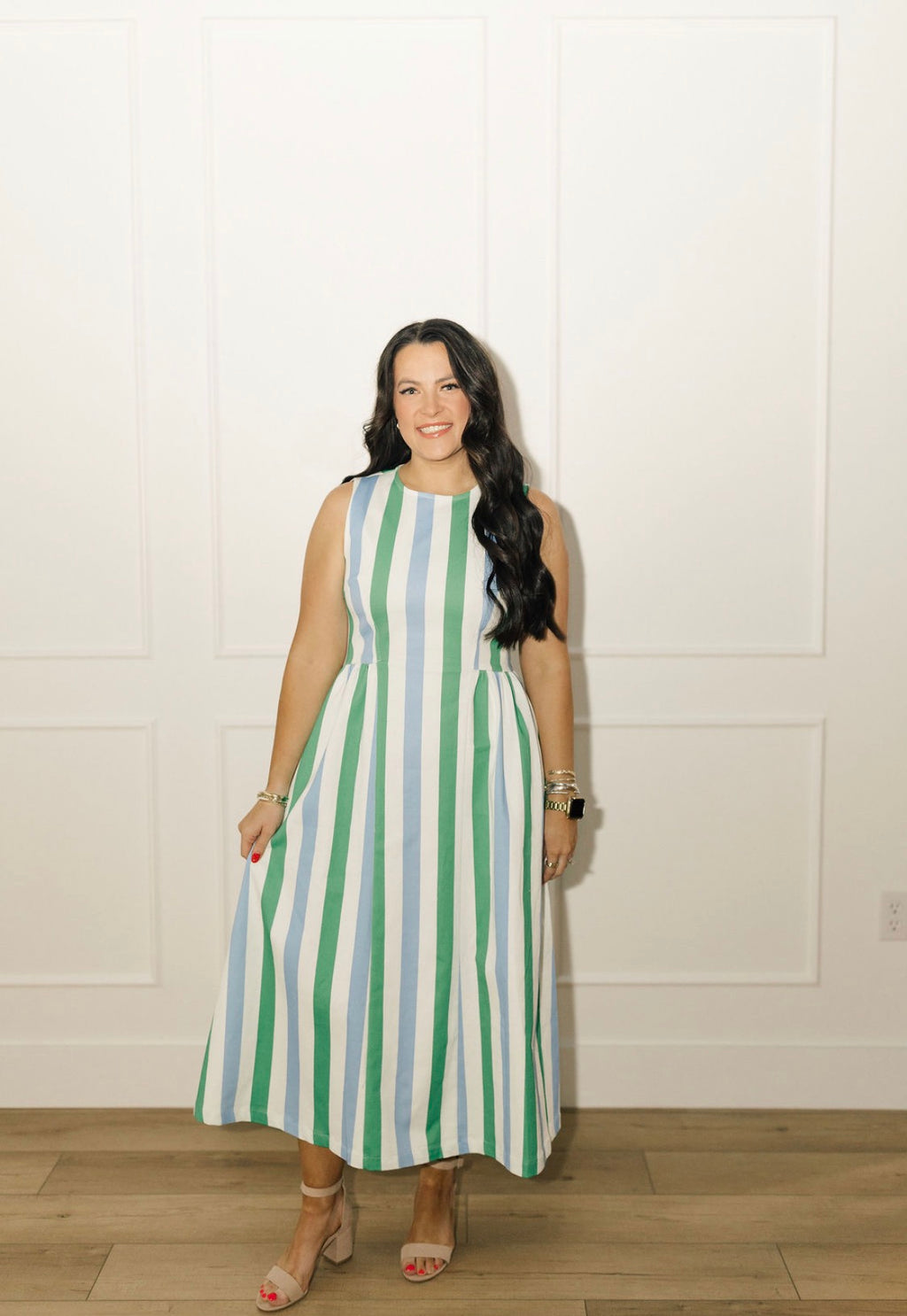 Seaside Stripe Maxi Dress