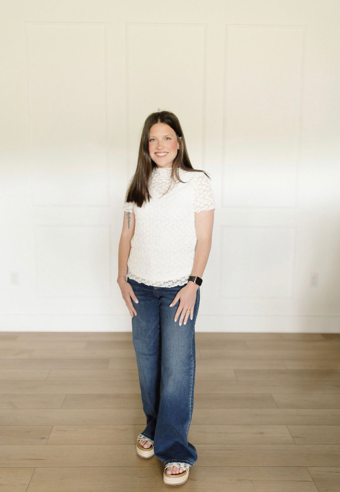 Lila Lace Top