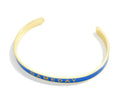 Gold Dipped Color Stripe "Game Day" Cuff Bracelet
