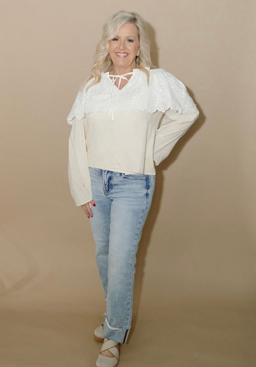 Sweet Pea Eyelet Blouse