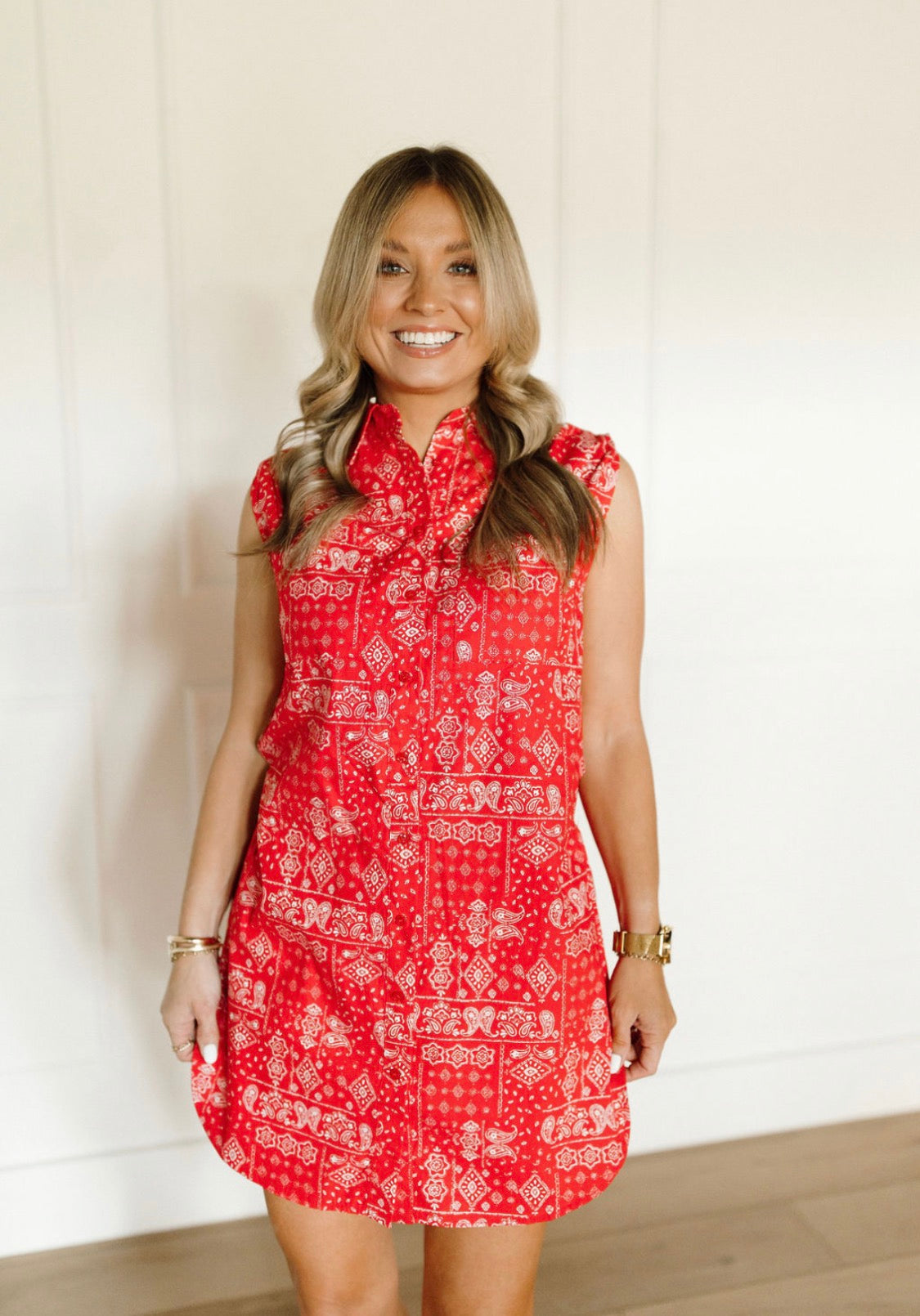 Red Rebel Bandana Romper