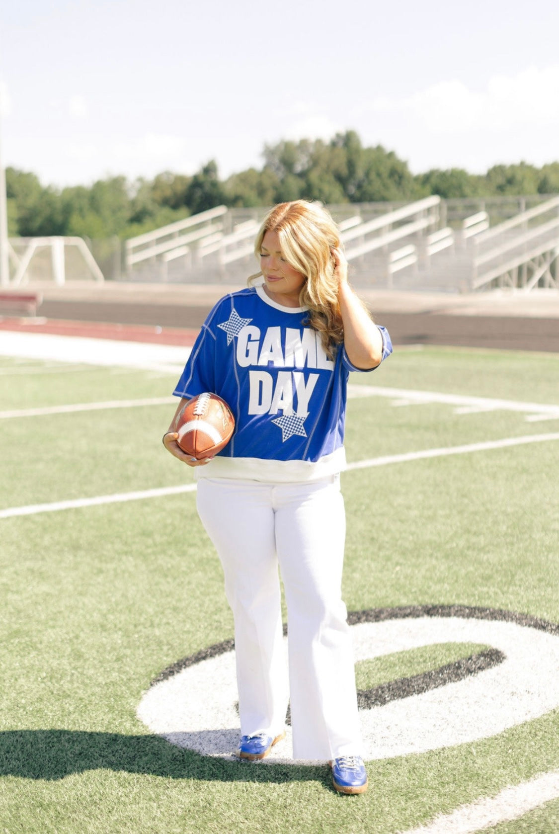 Star Player Pullover in Blue