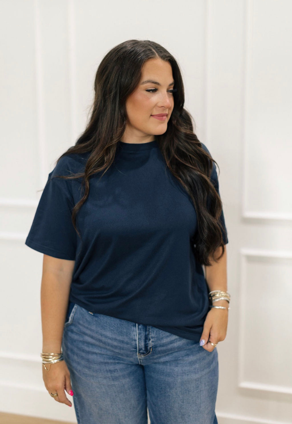 Navy Butter Soft Essential Tee