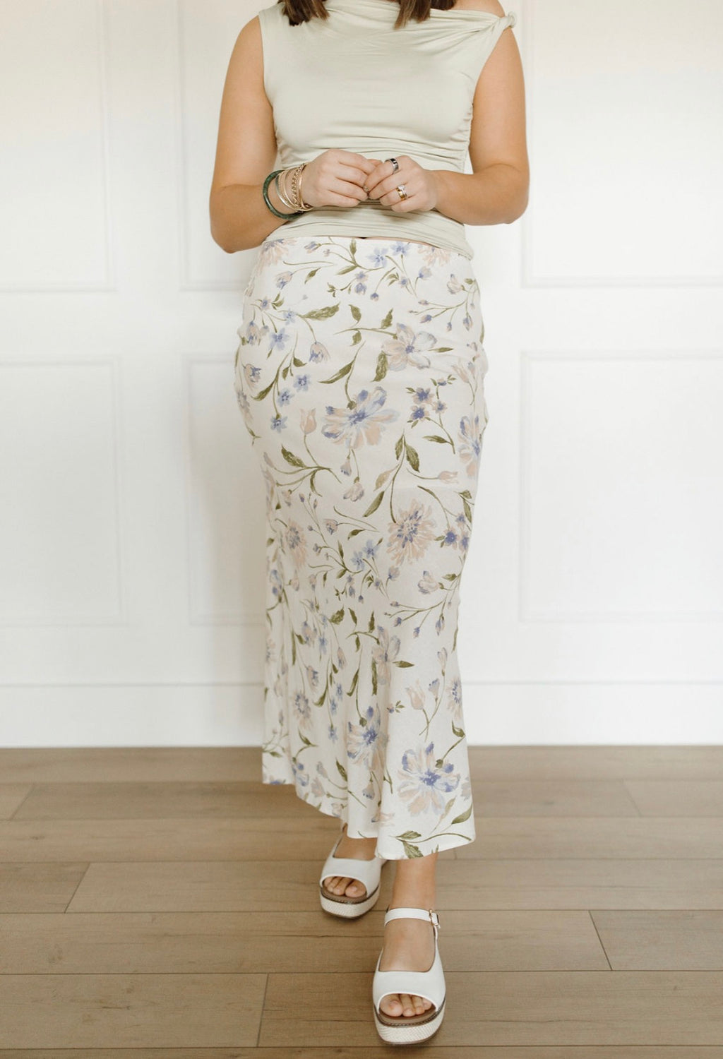 Field of Flowers Midi Skirt