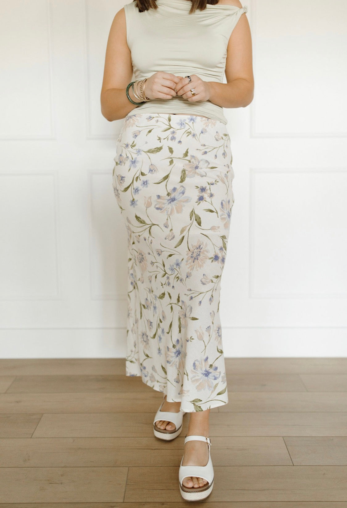 Field of Flowers Midi Skirt