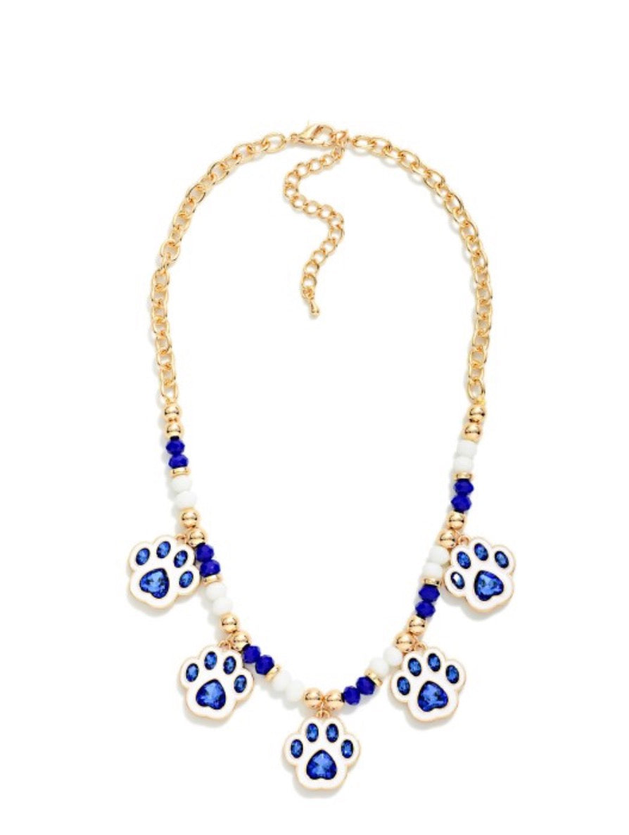 Paw Game Day Necklace