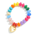 Rainbow Heart Bracelet