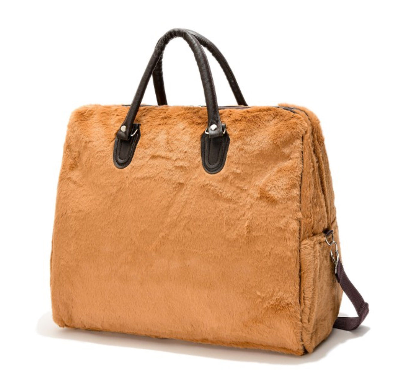 Tote Bag with Vegan Leather Handles & Trim