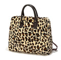 Tote Bag with Vegan Leather Handles & Trim