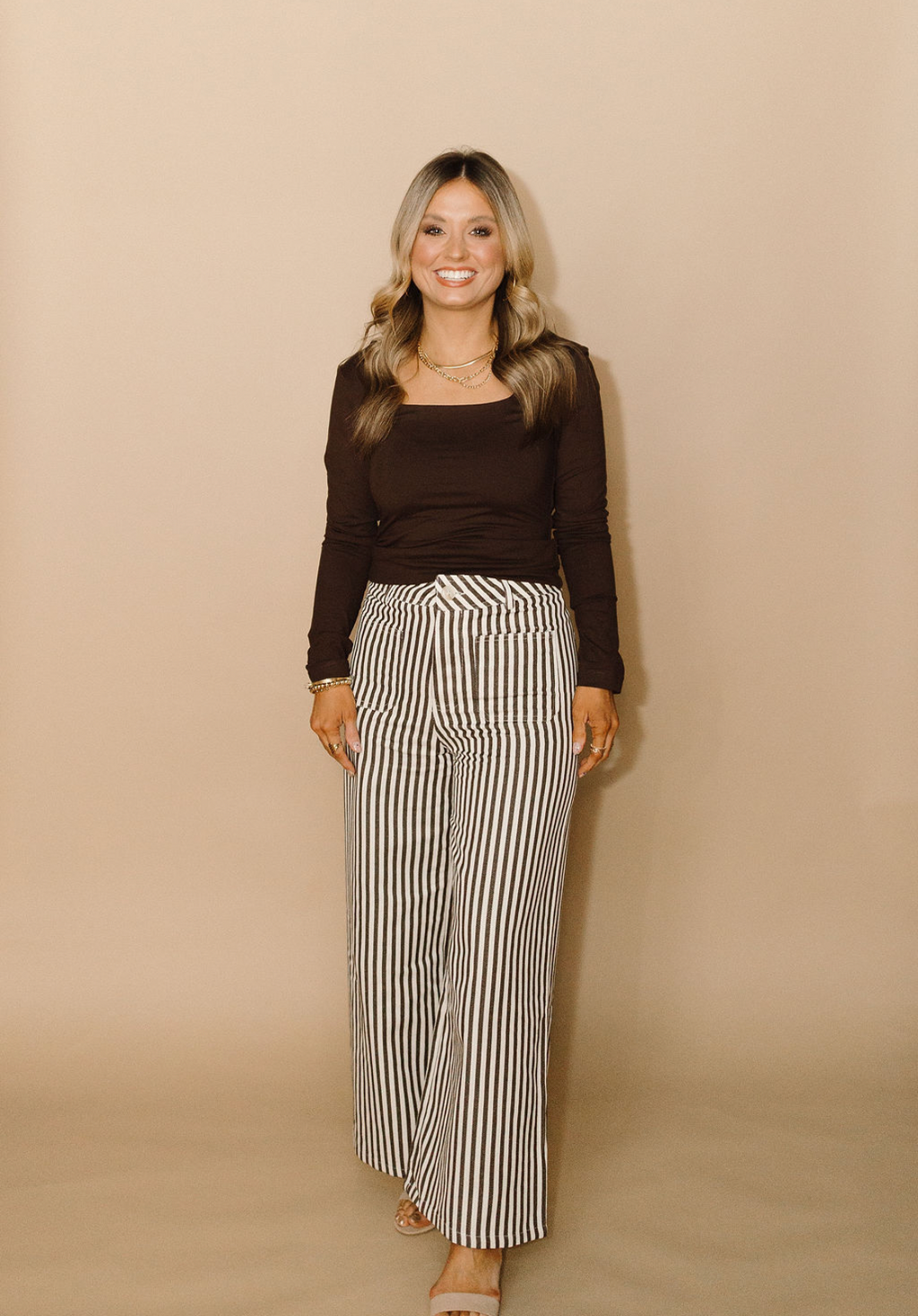 Espresso Square Neck Top