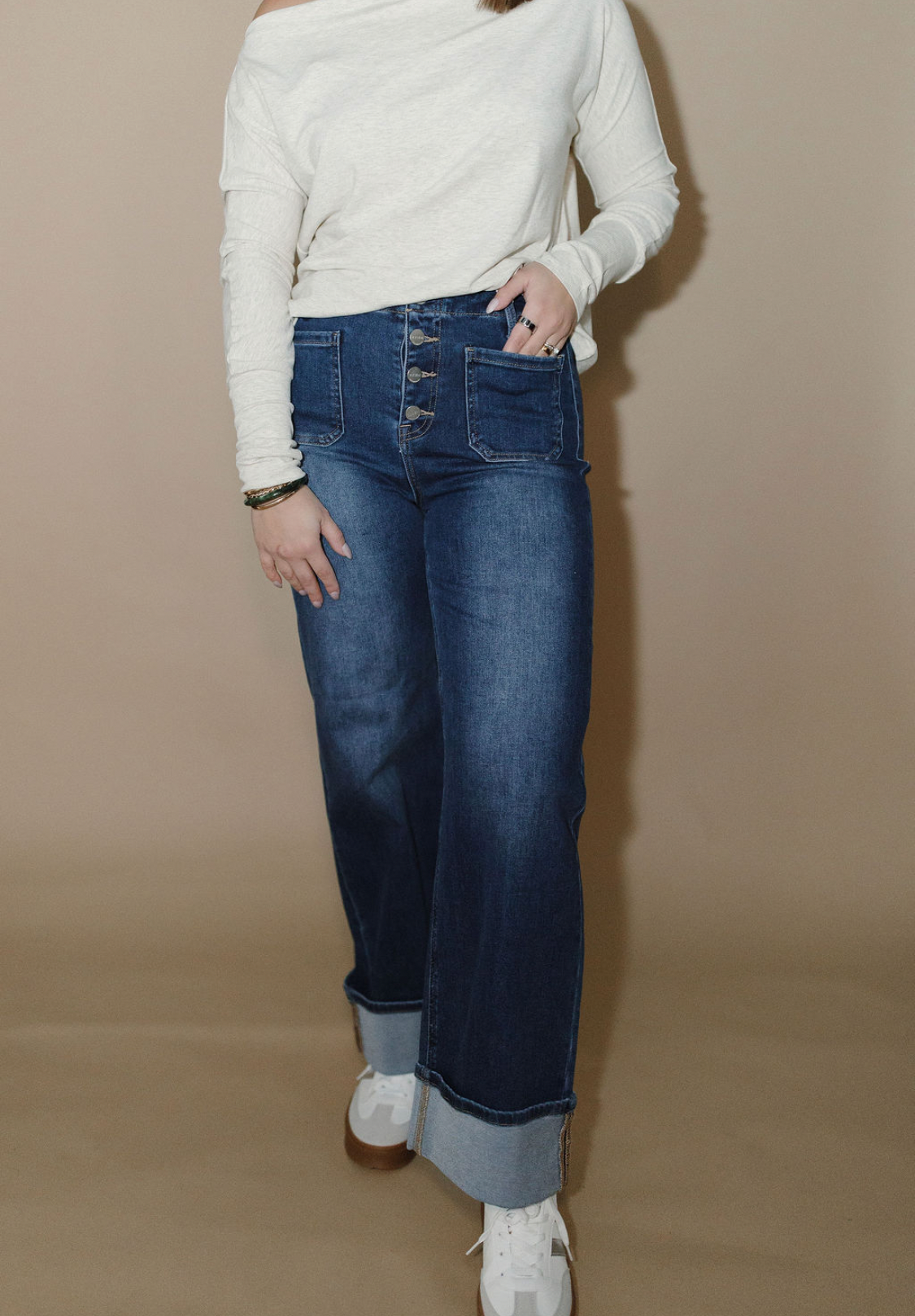 High-Rise Ankle Jean