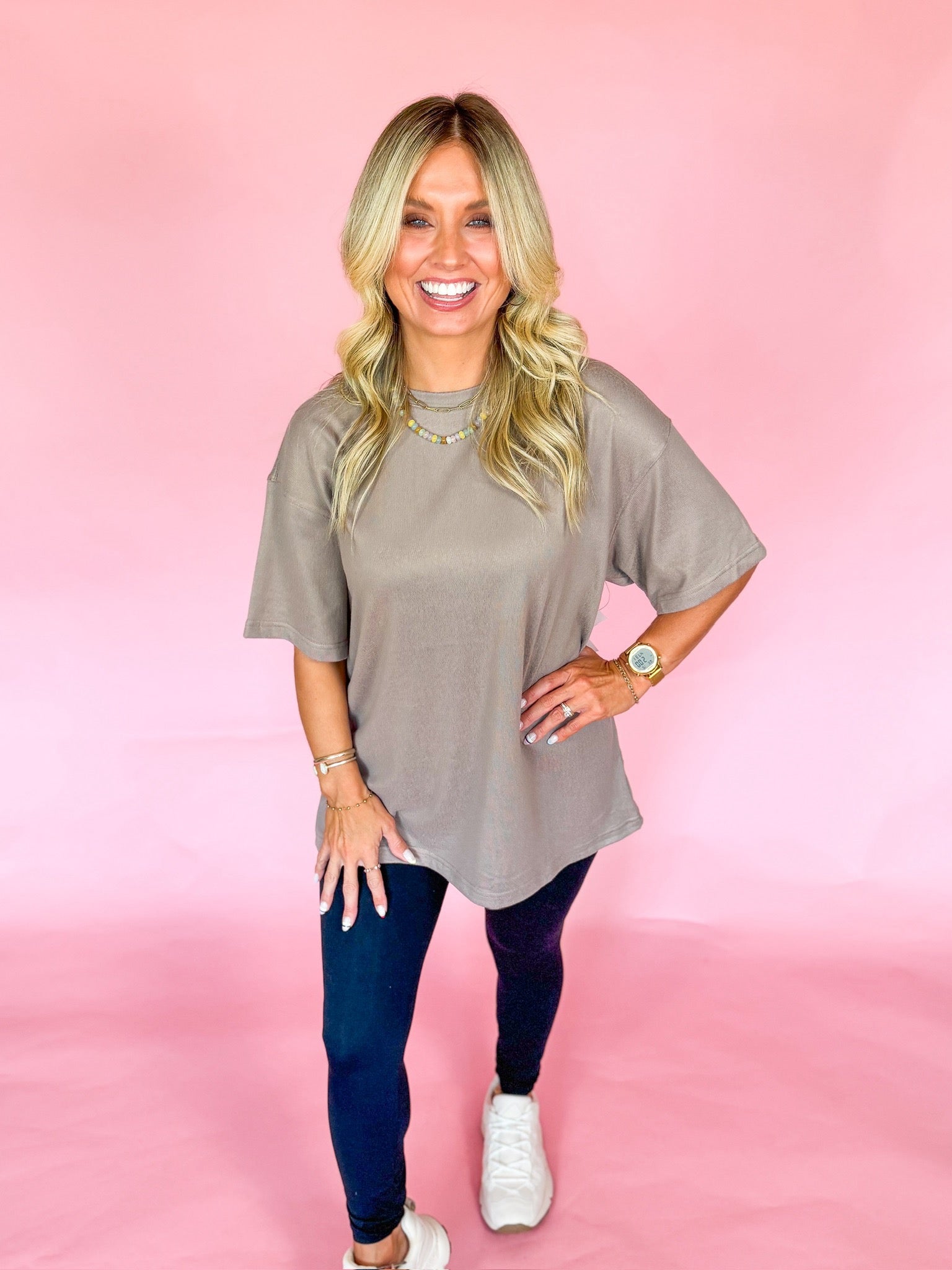 Taupe Butter Soft Essential Tee