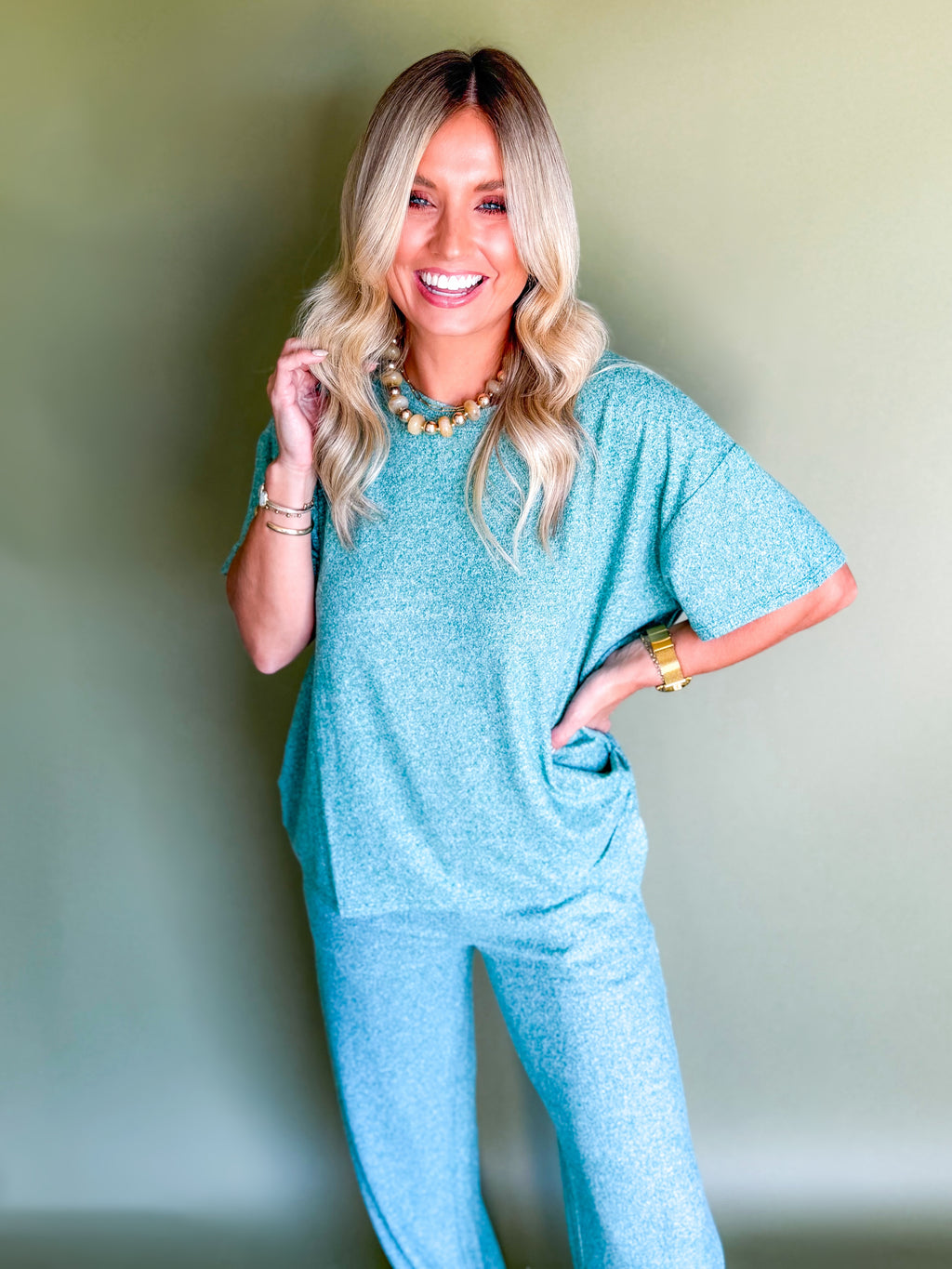 Teal Hacci Set