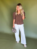 Chocolate Dot Delight Top