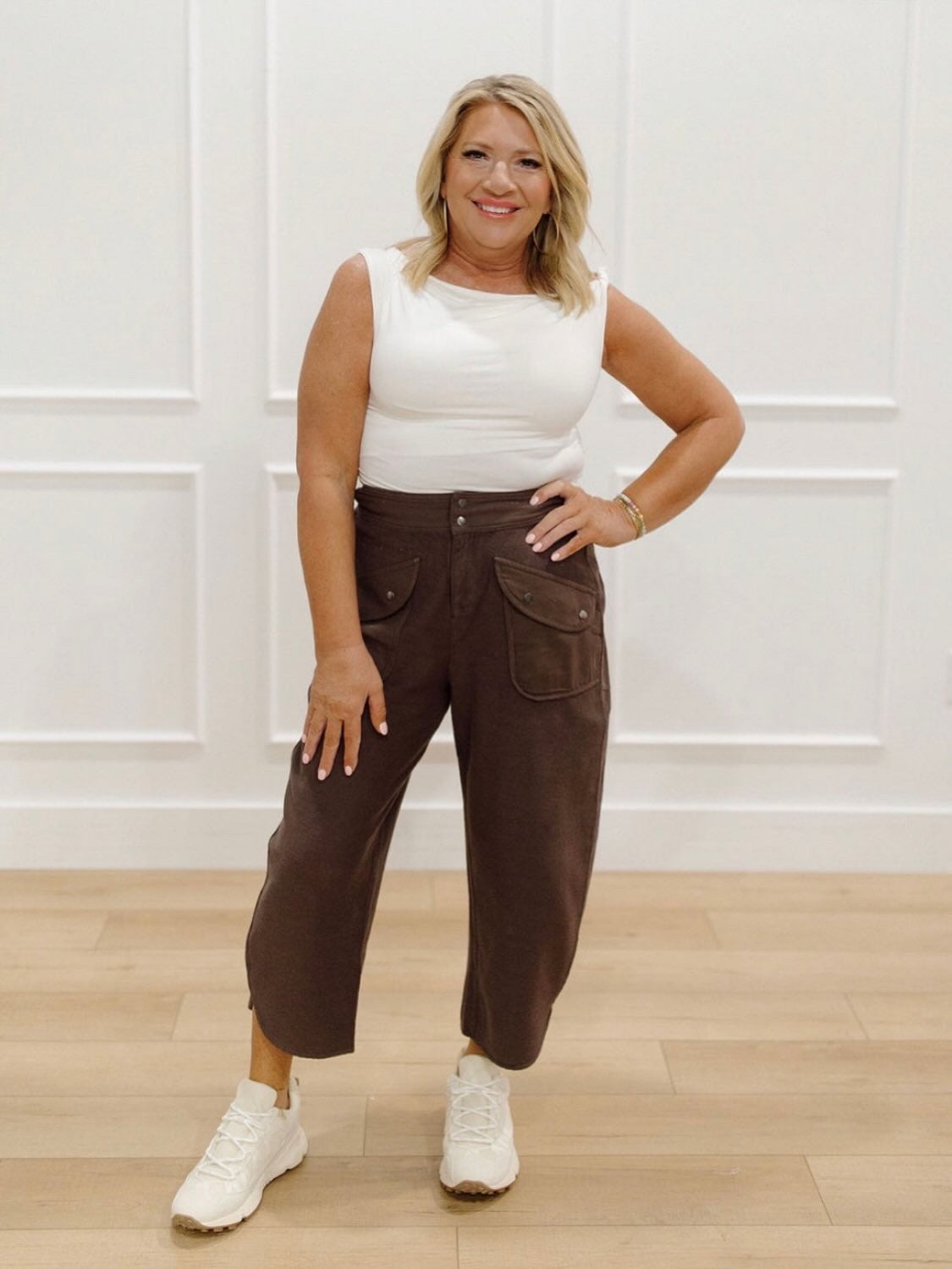 Cocoa Curve Barrel Pant