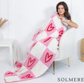Checkered Hearts Blanket